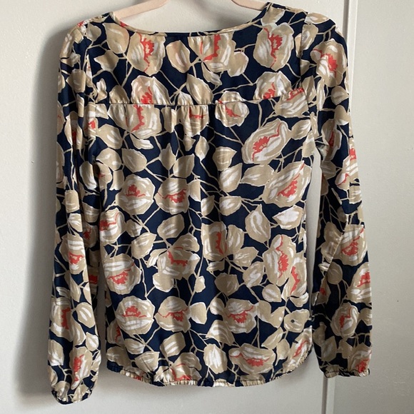 Lucky Brand Women’s Boho Fall Floral Lightweight Peasant Top Blouse Size XS - Picture 4 of 5